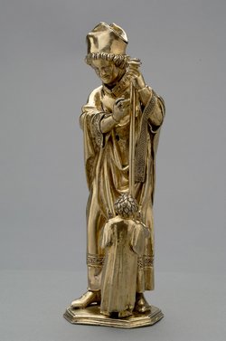 Hl. Bischof mit einem Knaben (Fragment)