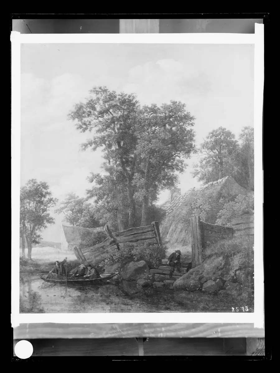 Bauerngehöft mit Fischern