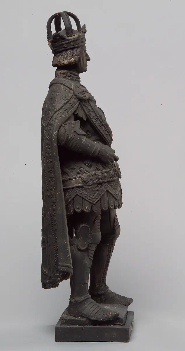 König Albrecht I. von Habsburg, Statue, Statuette, Terracotta