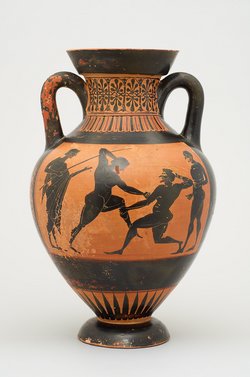 Pseudo-Panathenäische Preisamphora mit Athena