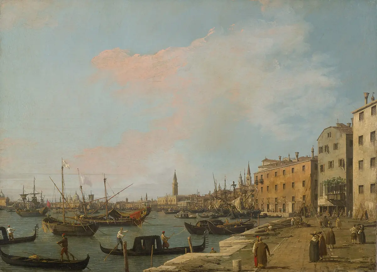 Die Riva degli Schiavoni in Venedig