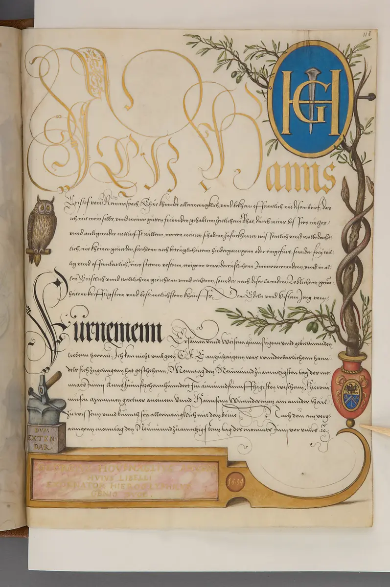 Schriftmusterbuch; 127 Blatt Pergament