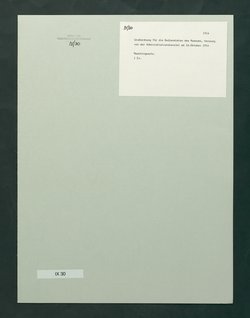 Grußordnung für Bedienstete des Museums (Abschrift)