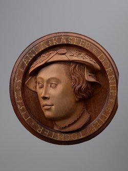 Dosenboden mit Porträt der Anna