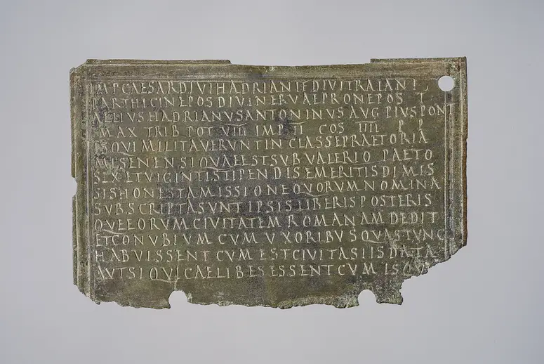 Fragment eines Militärdiplomes
