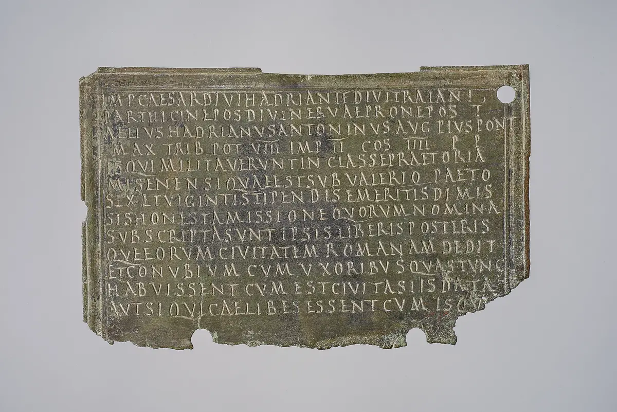 Fragment eines Militärdiplomes