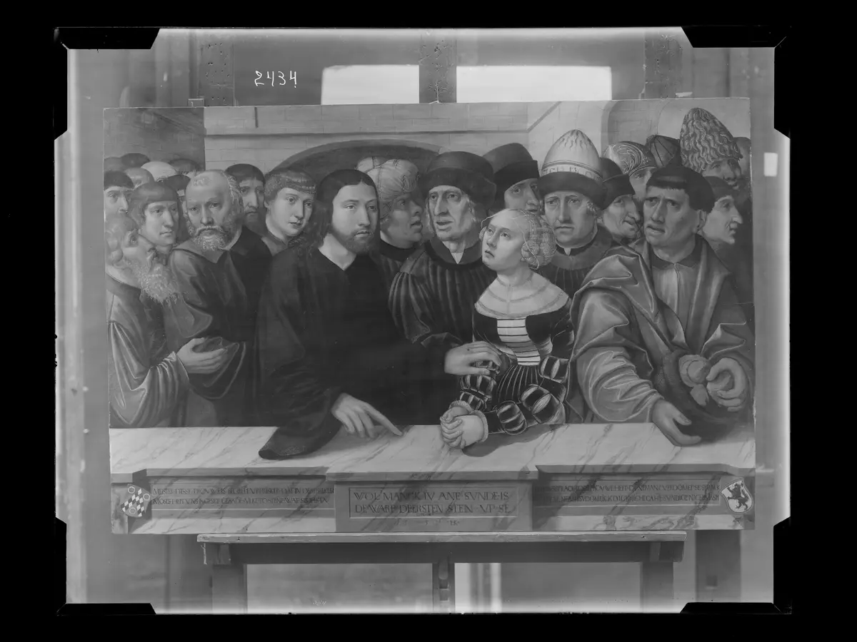 Die Ehebrecherin vor Christus