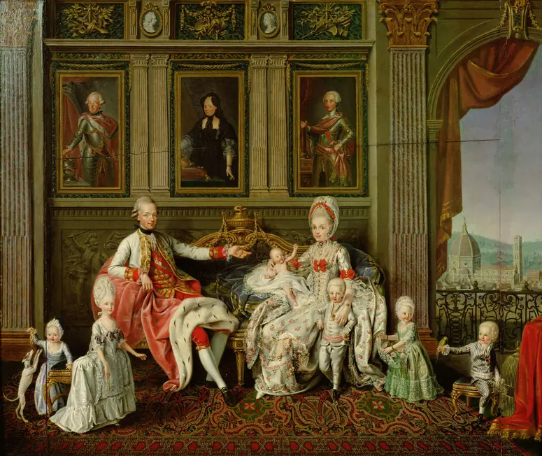 Großherzog Leopold mit seiner Familie (Kaiser Leopold II., 1747-1792)