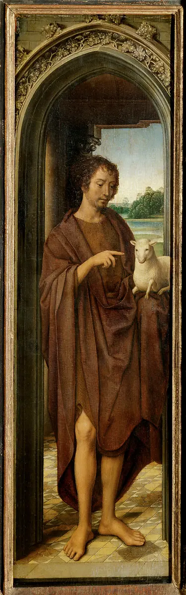 Innenflügel des Johannesaltärchen: Johannes der Täufer