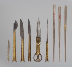 Nadelartiges Instrument eines Schreibzeugs