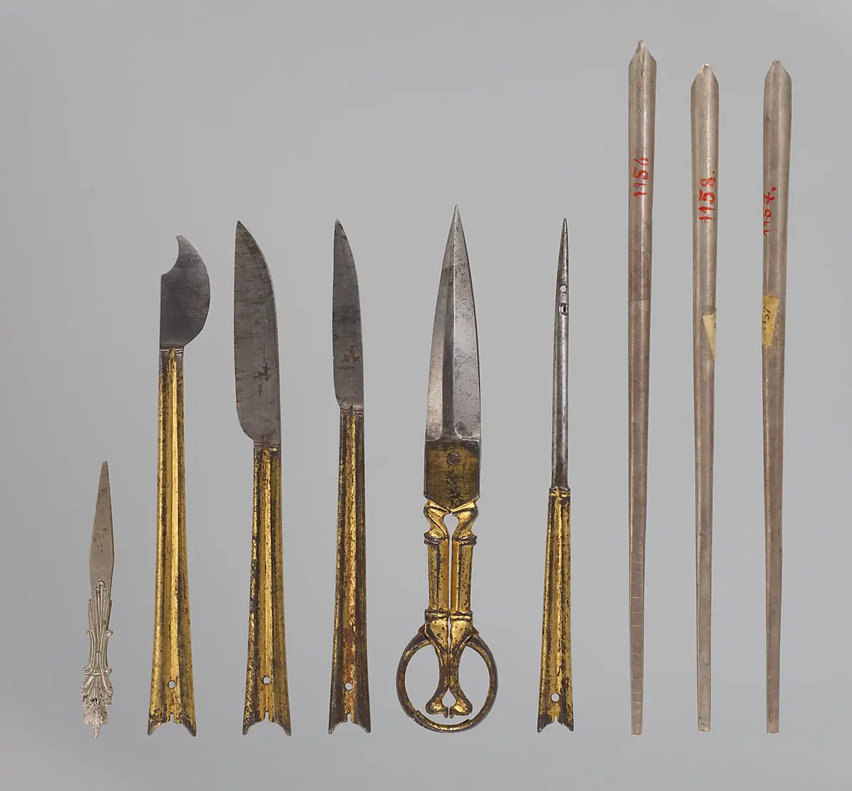 Nadelartiges Instrument eines Schreibzeugs