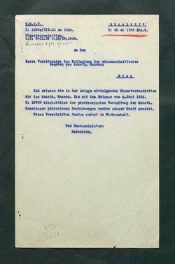 Dienstvorschriften für das Kunsthistorische Museum