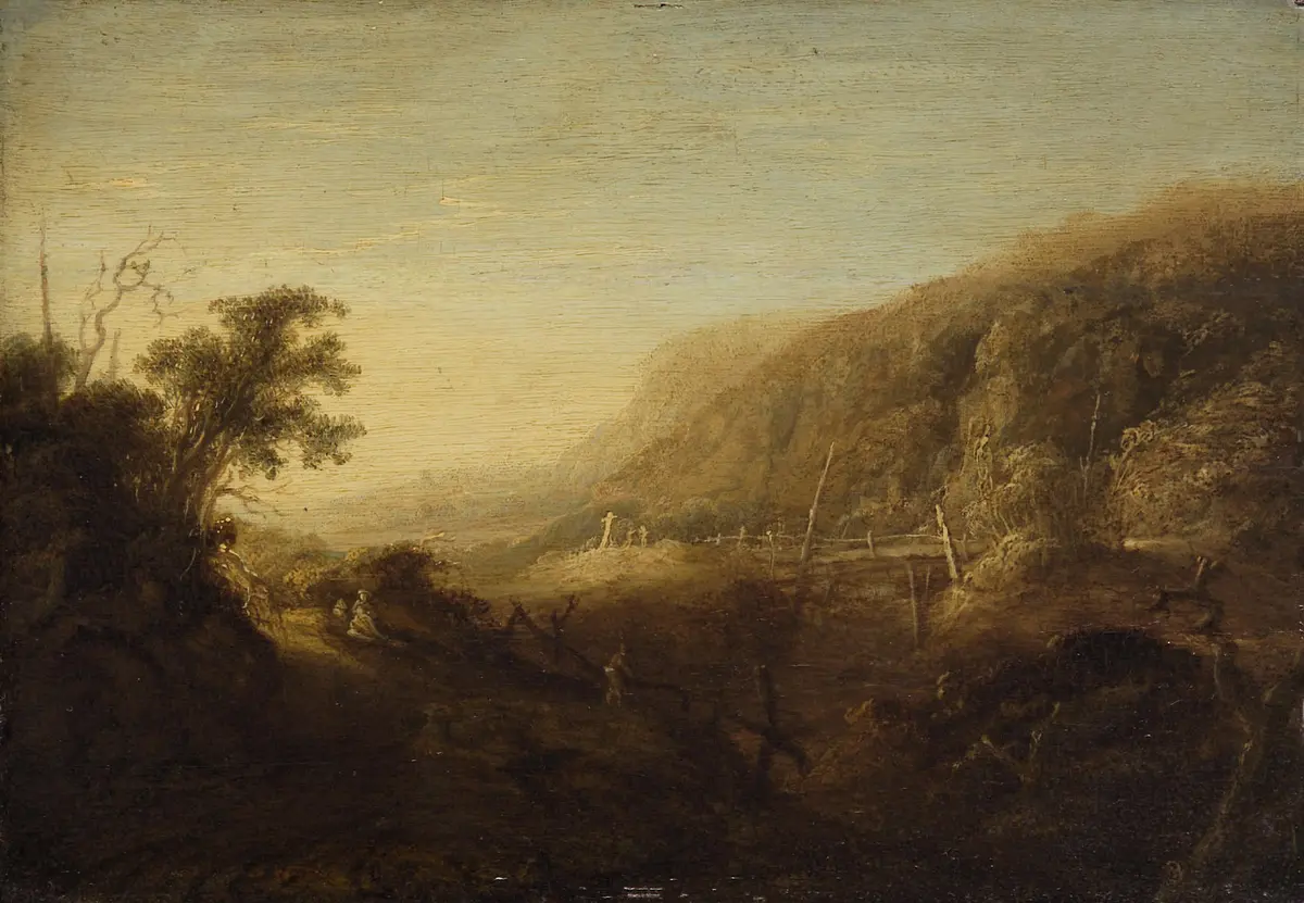 Abendliche Berglandschaft