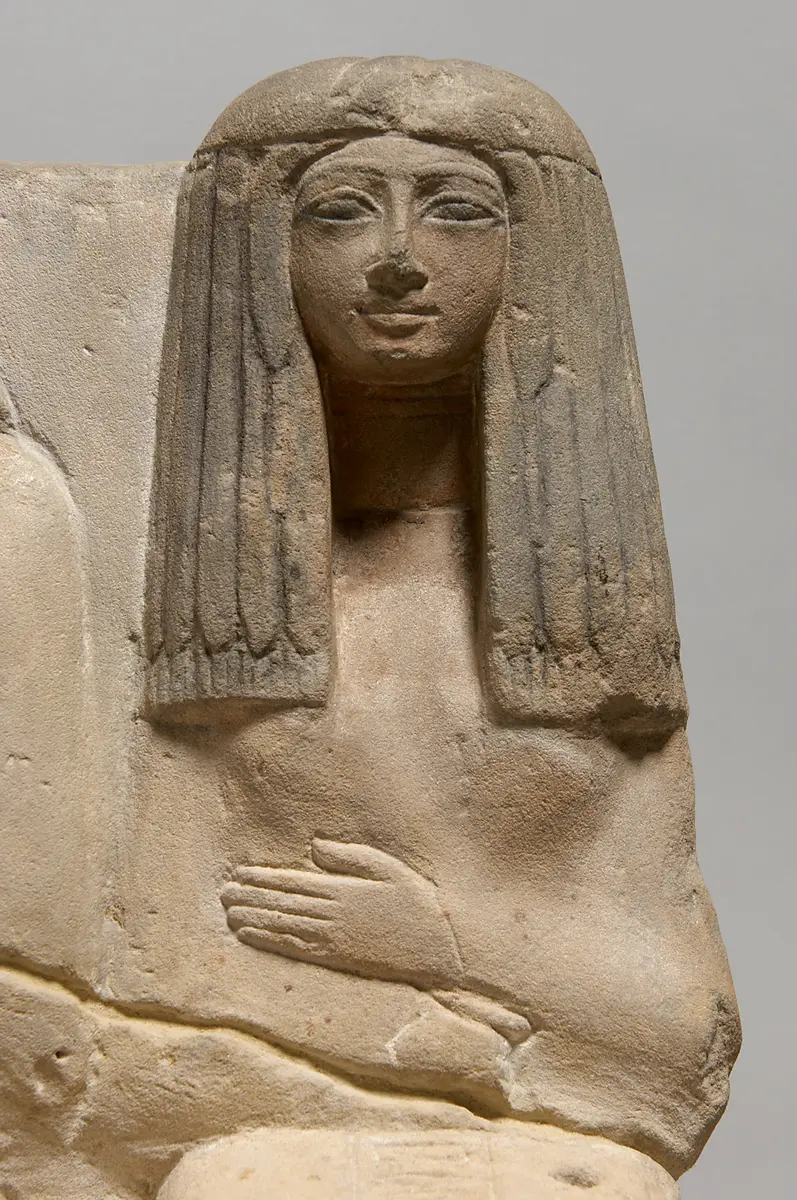 Statuengruppe des Meri-ptah, des Sa-aset und der Kafi