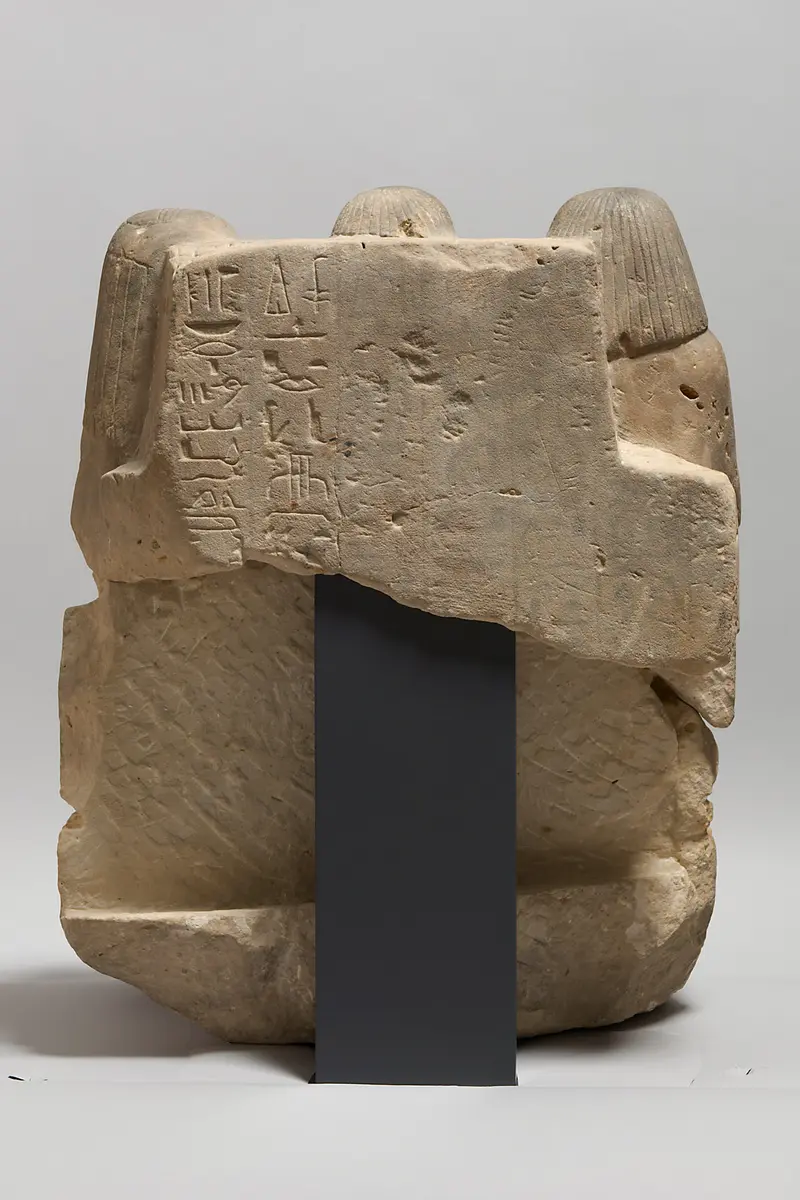 Statuengruppe des Meri-ptah, des Sa-aset und der Kafi