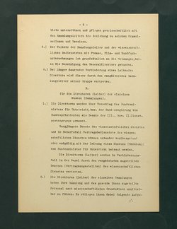 Dienstinstruktionen für die Direktoren der Kunstsammlungen, der Kulturhistorischen Sammlungen und der Naturwissenschaftlichen Sammlungen des Bundes in Wien