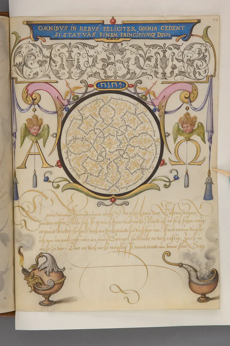 Schriftmusterbuch; 127 Blatt Pergament