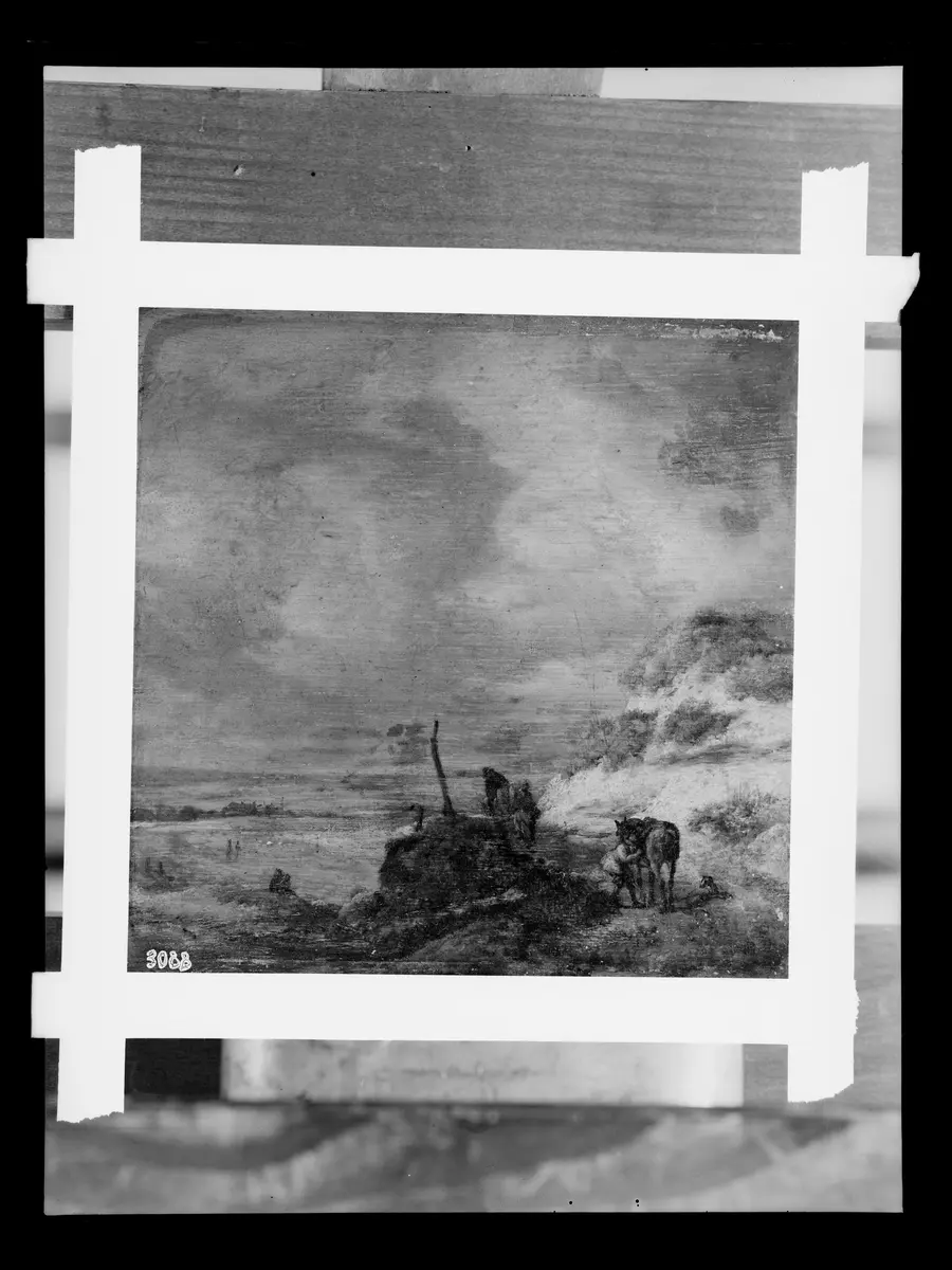 Kleine Landschaft mit Reitern