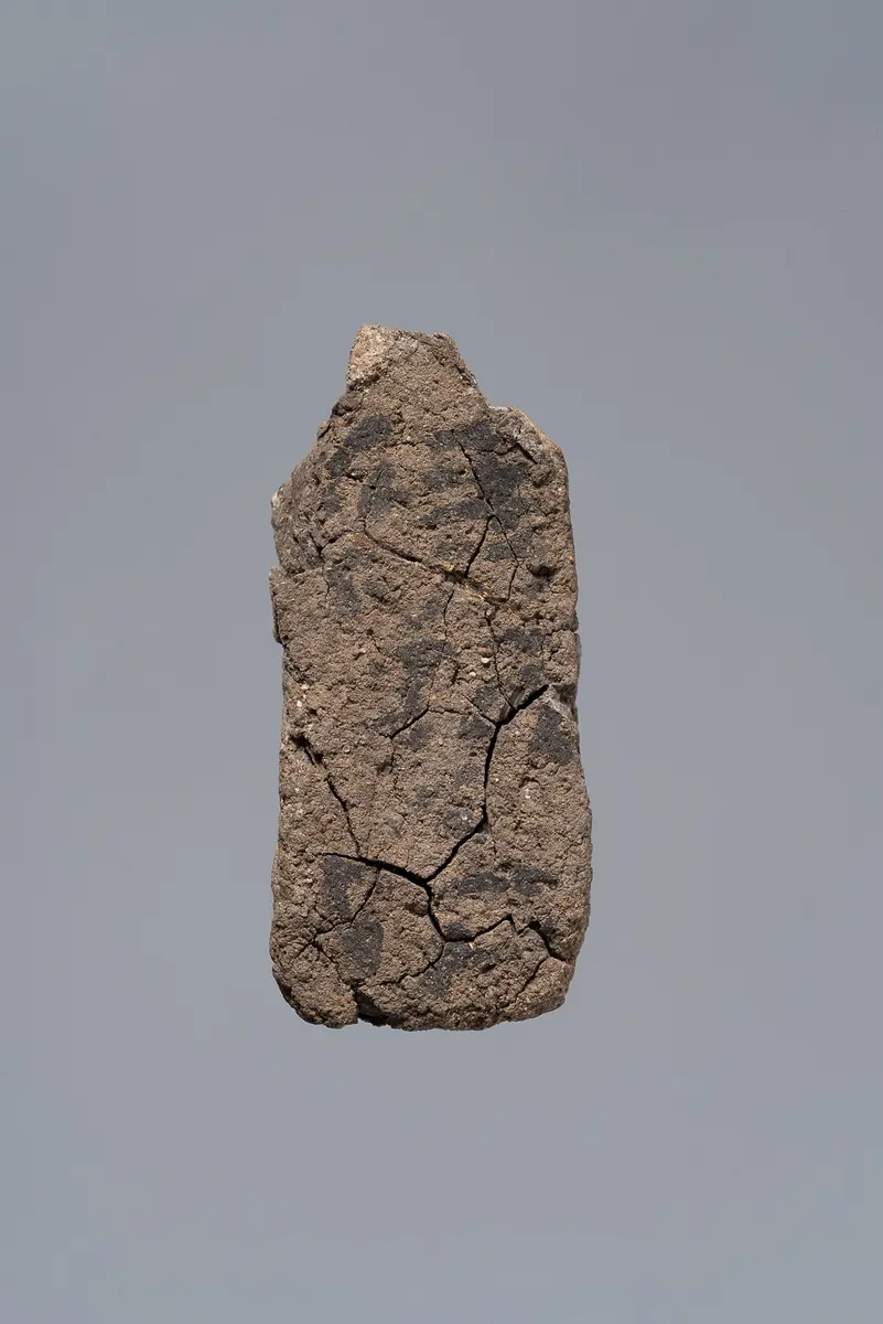 Ächtungsfigur mit Aufschrift