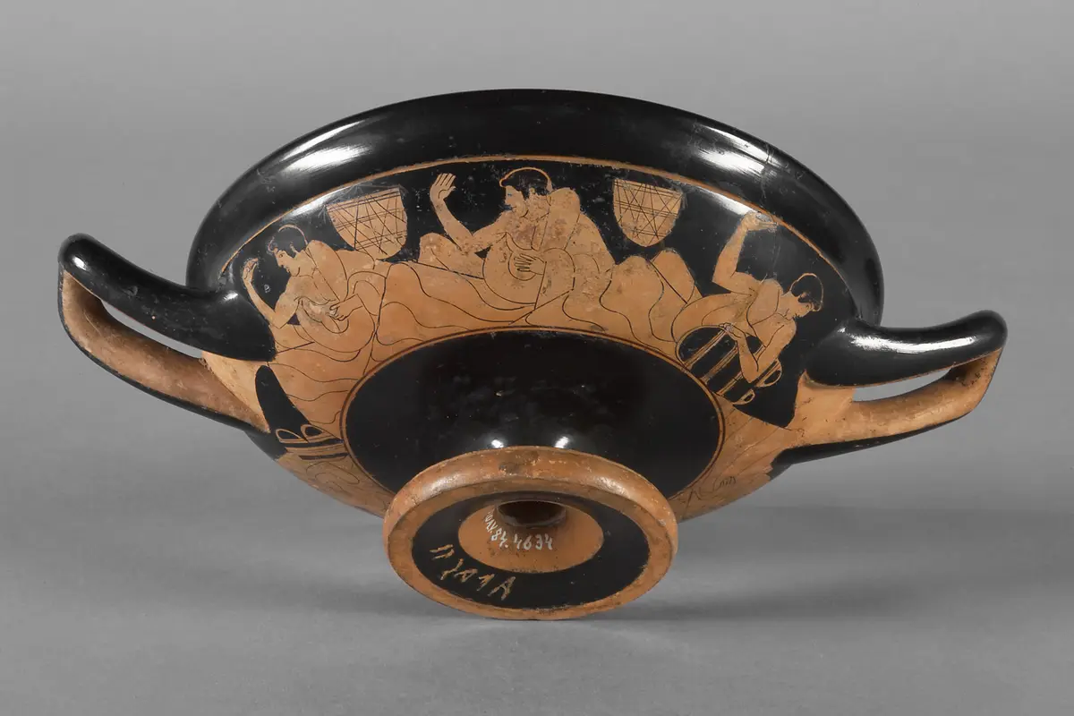 Jüngling beim Gelage