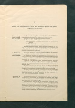 Bestimmungen für den Dienstbetrieb in den kunsthistorischen Sammlungen des Allerhöchsten Kaiserhauses