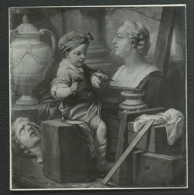 Carl van Loo: Allegorisches Gemälde darstellend