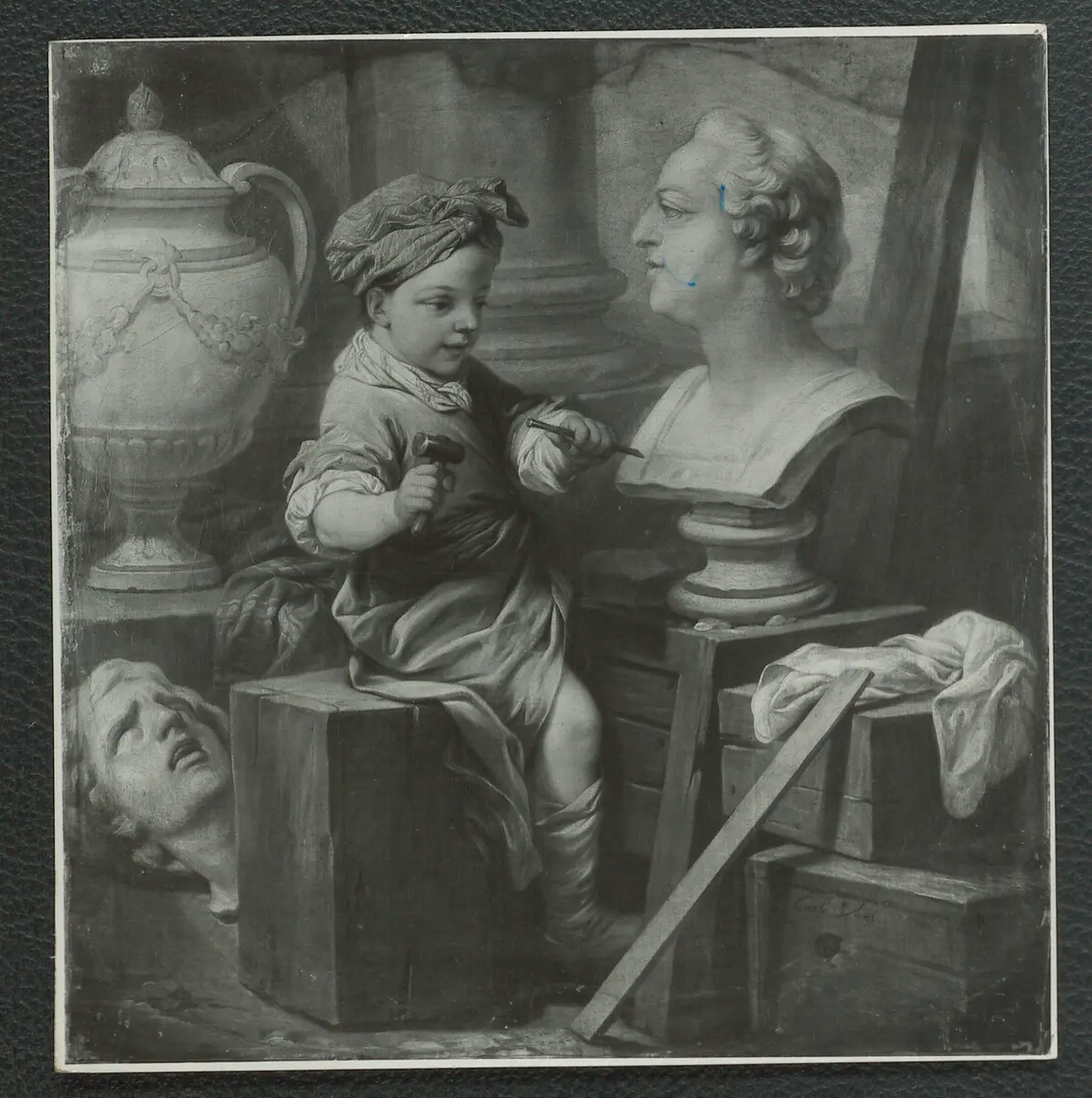 Carl van Loo: Allegorisches Gemälde darstellend 