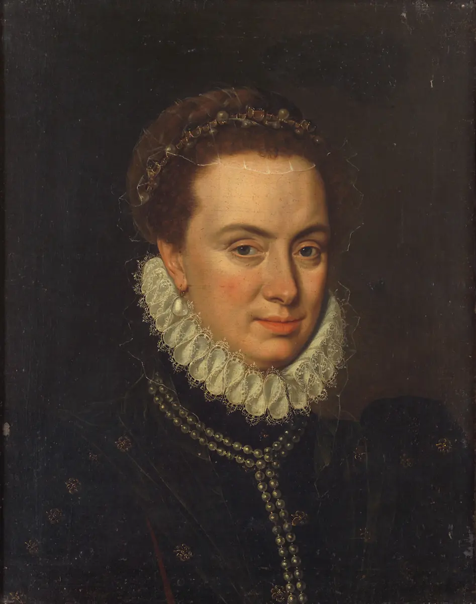 Margarete von Parma (1522-1586), Brustbild der etwa Vierzigjährgen