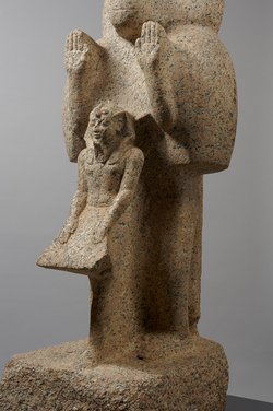 Mantelpavian mit König