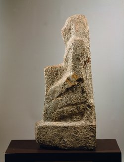 Unvollendete naophore Statue eines Mannes