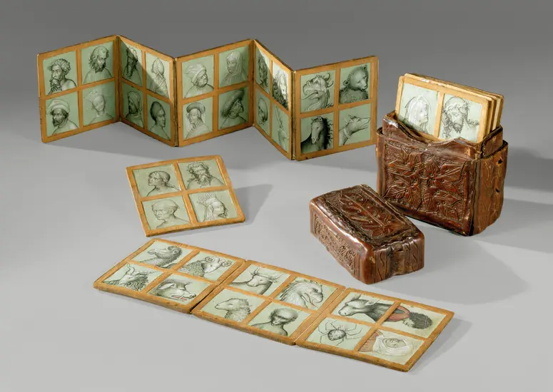So-called Vienna Model Book, with Leather Case, Selection