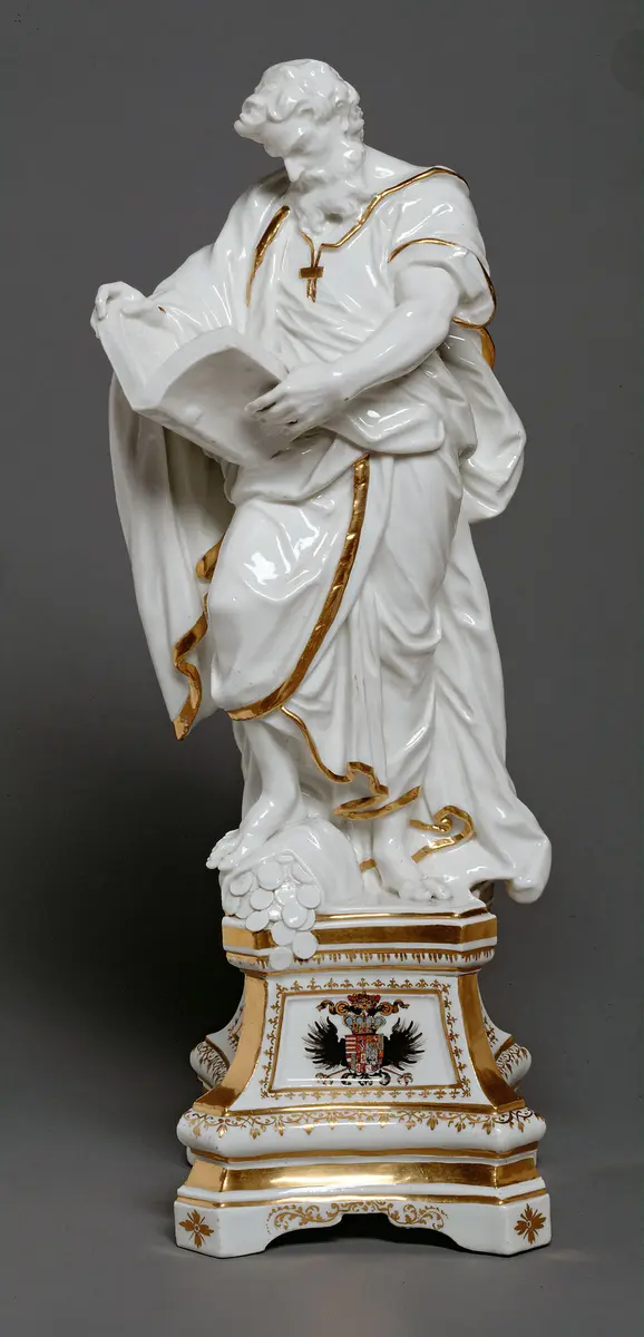 Hl. Matthäus der Altargarnitur der Kaiserin Wilhelmine Amalia