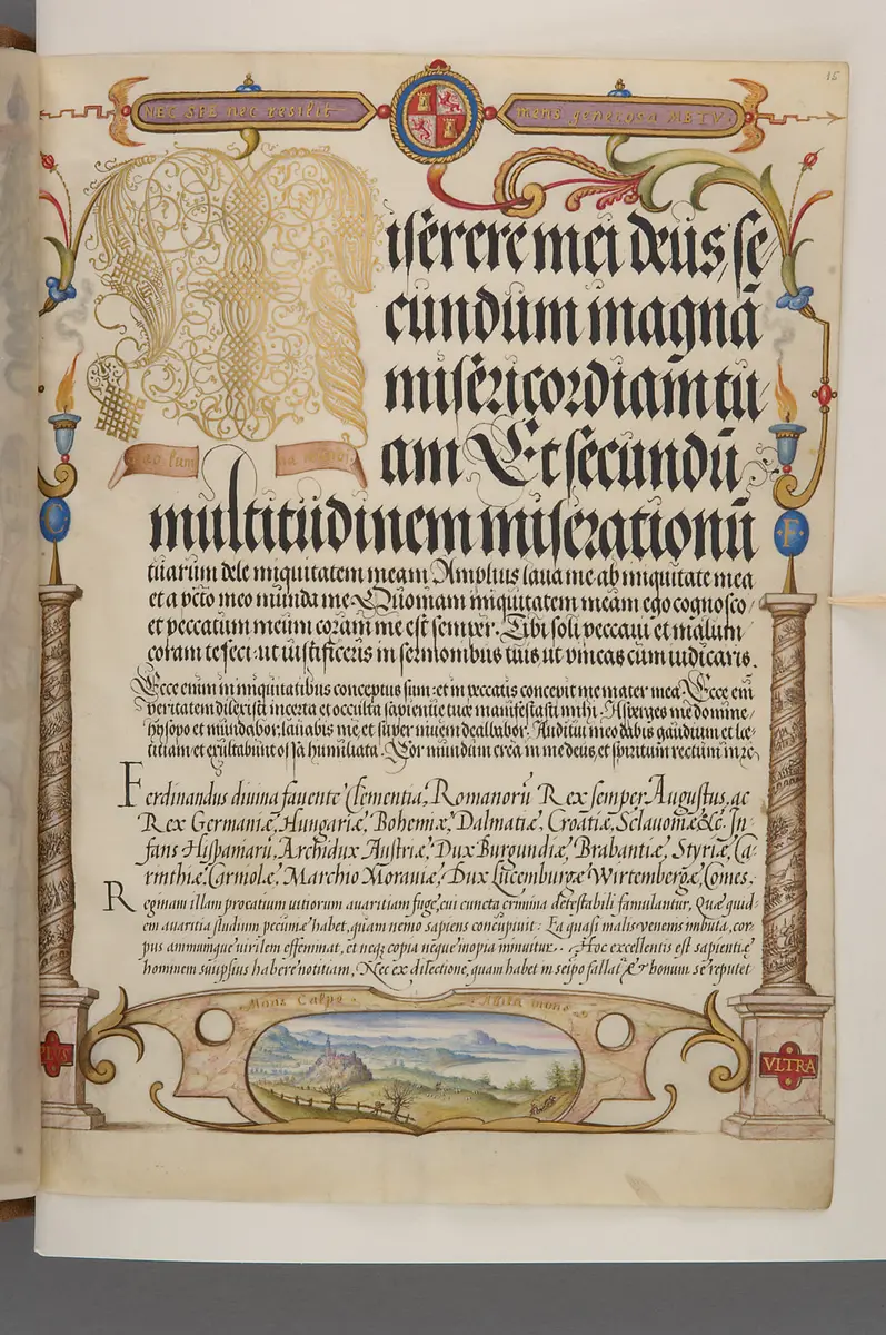 Schriftmusterbuch; 127 Blatt Pergament