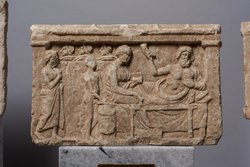 Weihrelief: Heroenmahl