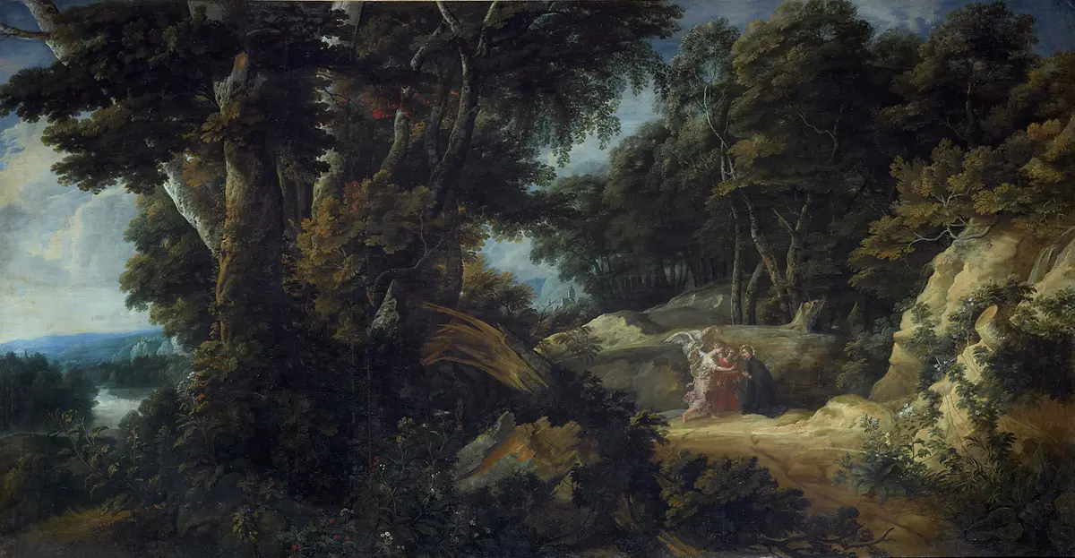Large Forest Landscape with St. Stanislaus Kostka