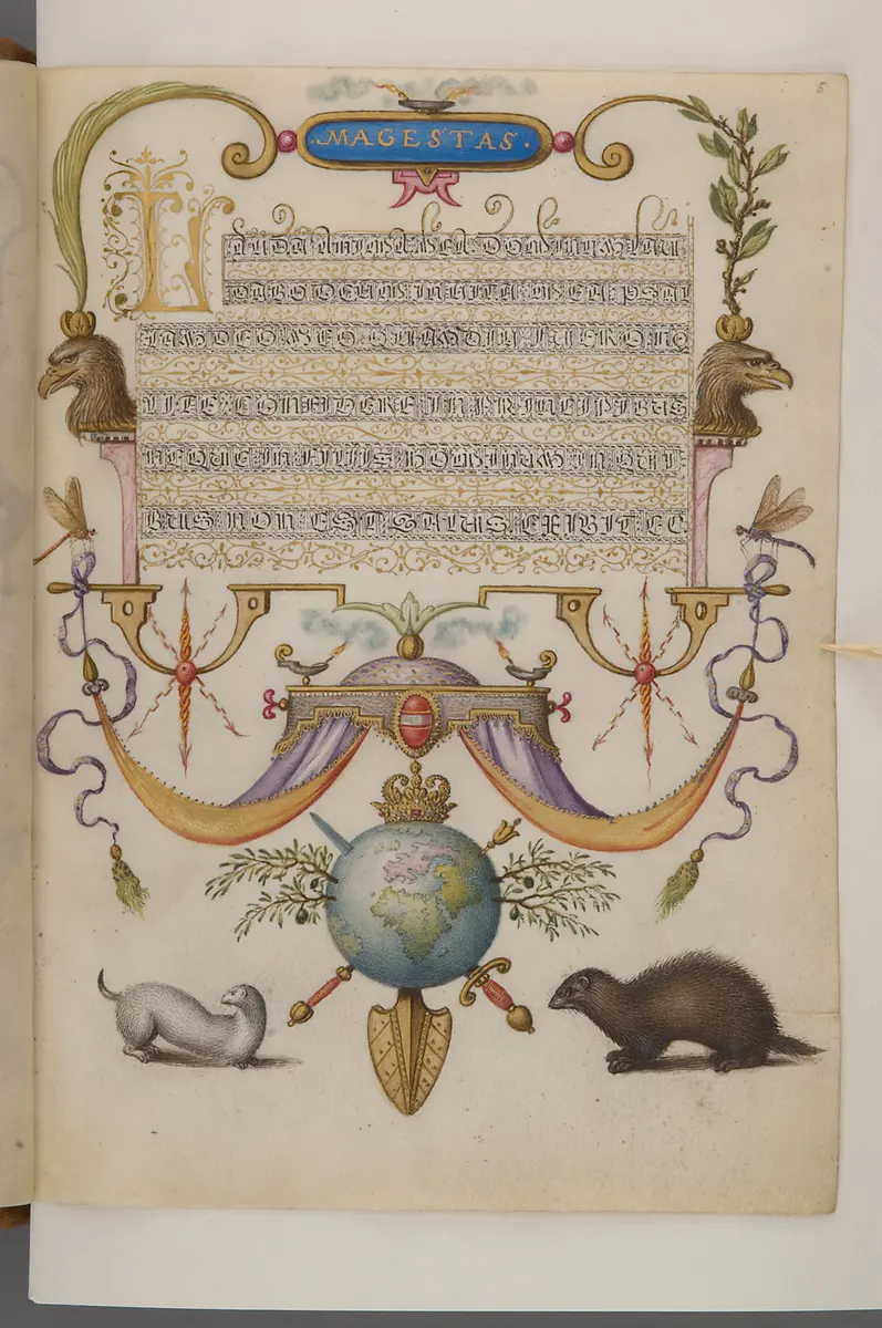 Schriftmusterbuch; 127 Blatt Pergament