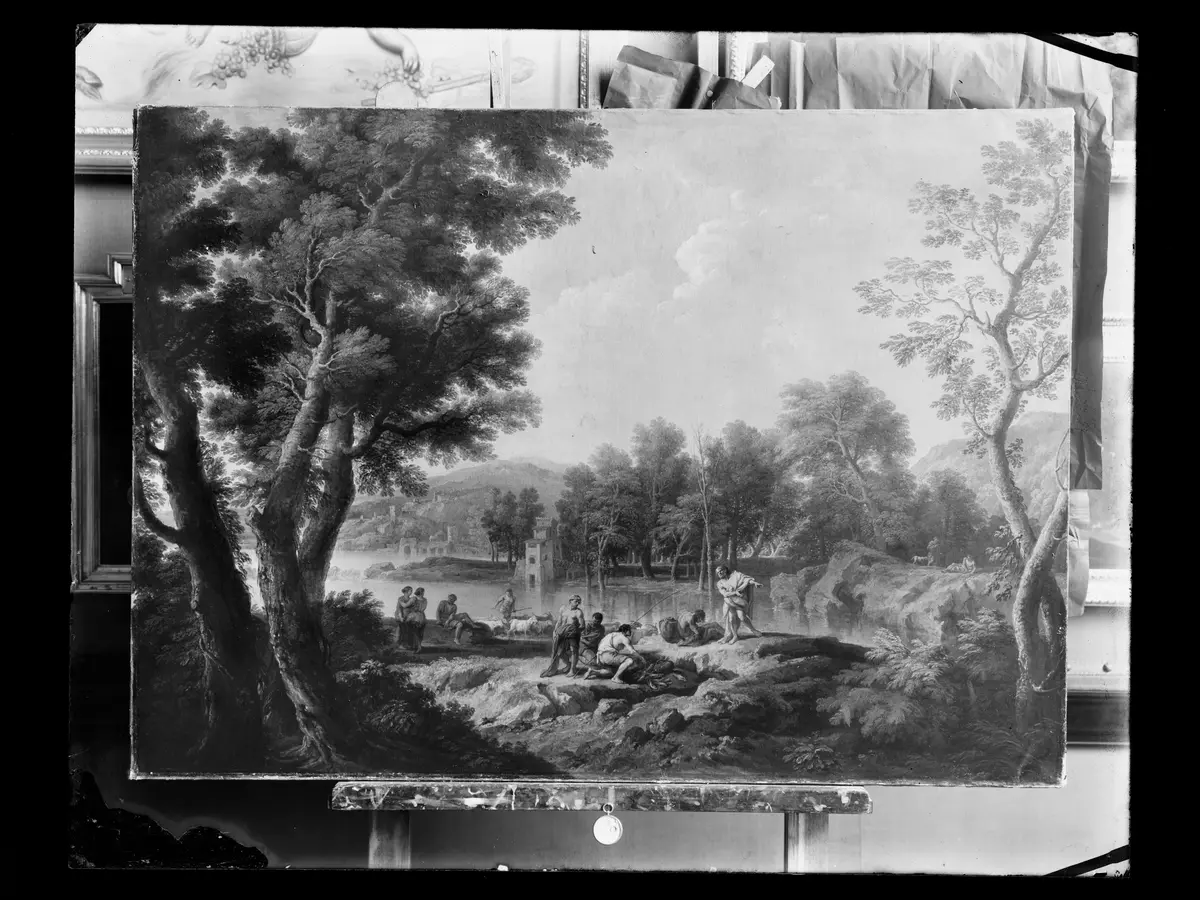Landschaft mit Fischern