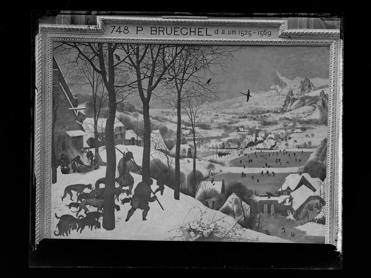 Jäger im Schnee (Winter)