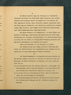 Dienstvorschrift für das Kunsthistorische Museum in Wien