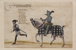 Blatt aus dem Turnierbuch Erzherzog Ferdinands II.