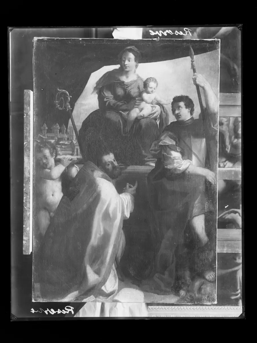 Maria mit dem Kind und dem hl. Maurelius und Georg