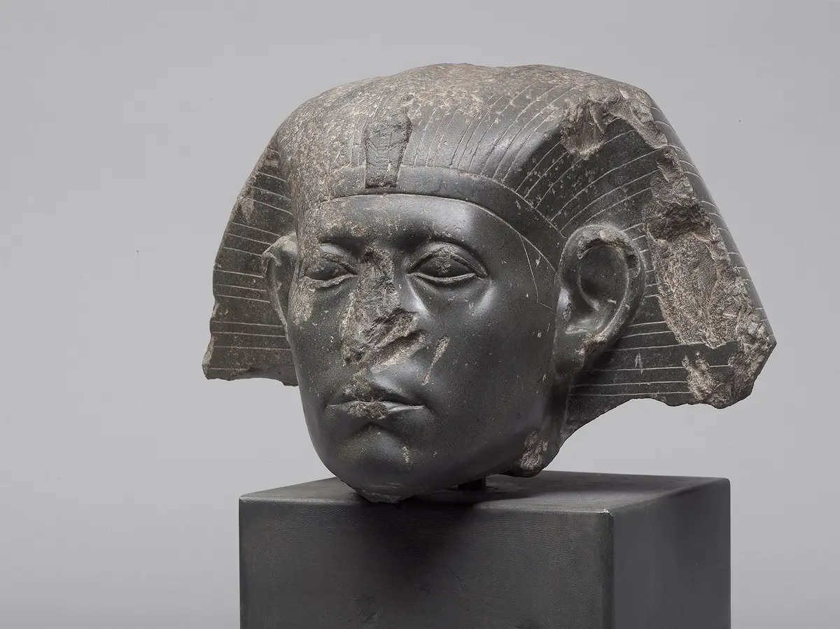 Head from a sphinx of Senwosret III 