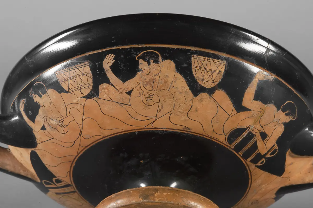 Jüngling beim Gelage