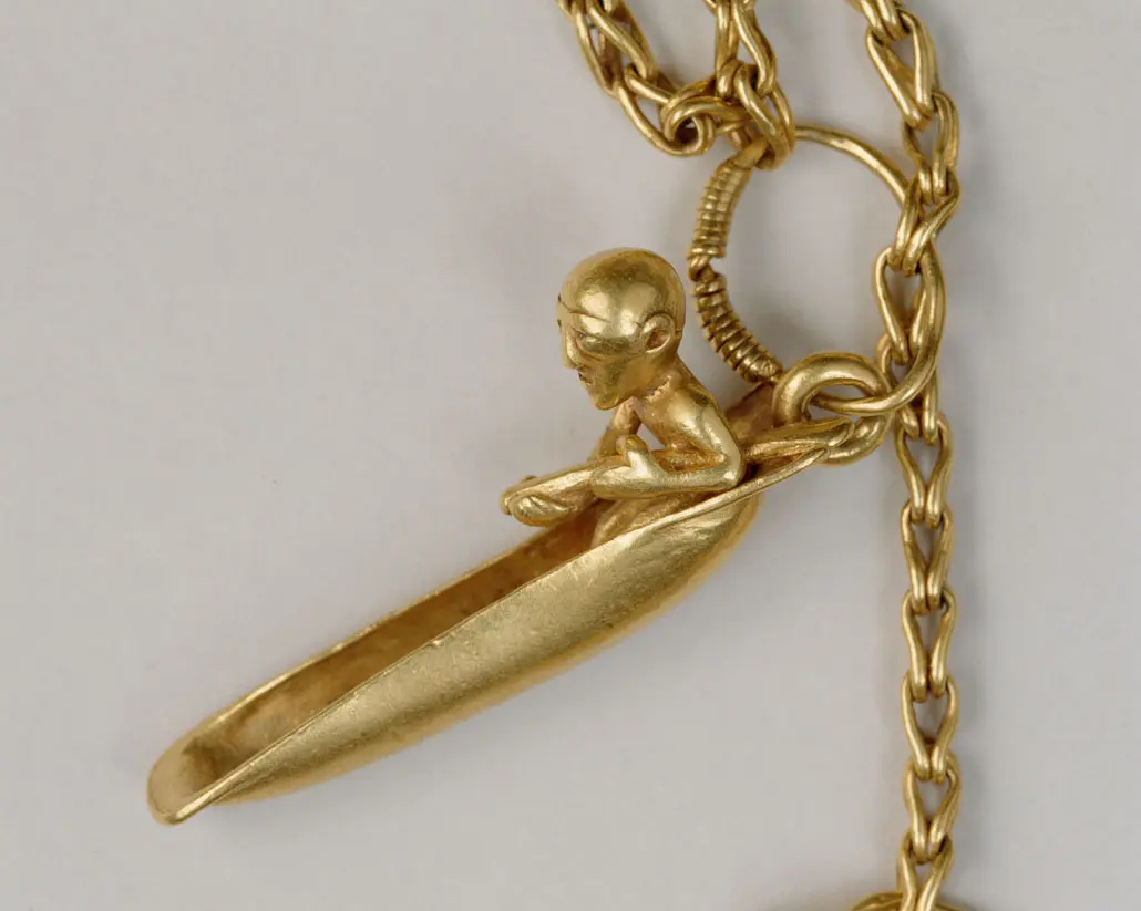 Goldkette mit 52 Anhängern