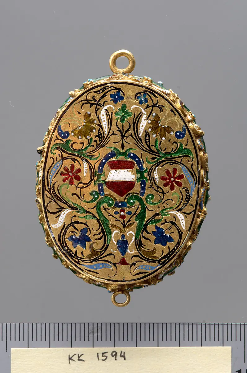 Medaillonkapsel mit dem Portrait der Herzogin Anna von Bayern