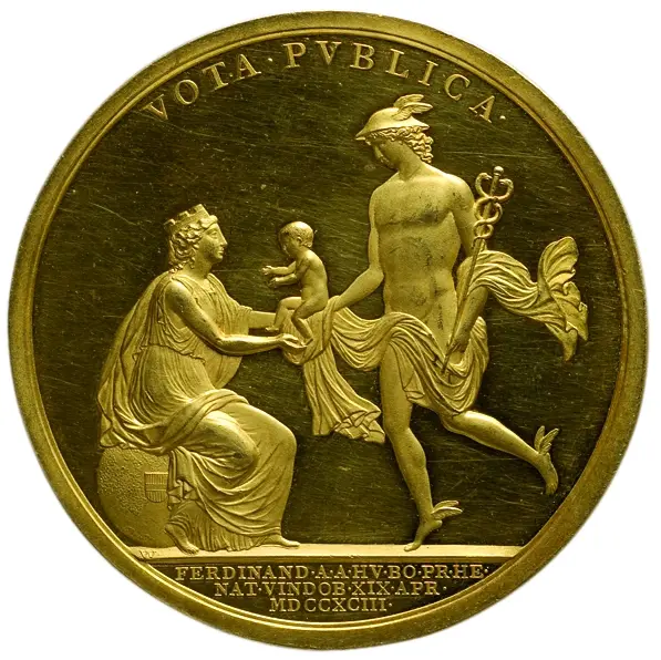 Habsburg: Kaiser Franz II./I. und Maria Theresia Karolina von Bourbon-Neapel (dessen zweite Gemahlin)