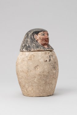 Kanope mit Deckel in Form eines Menschenkopfes