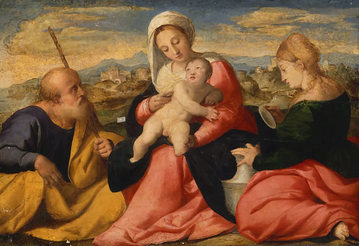 Maria mit Kind und den Heiligen Joseph und Magdalena