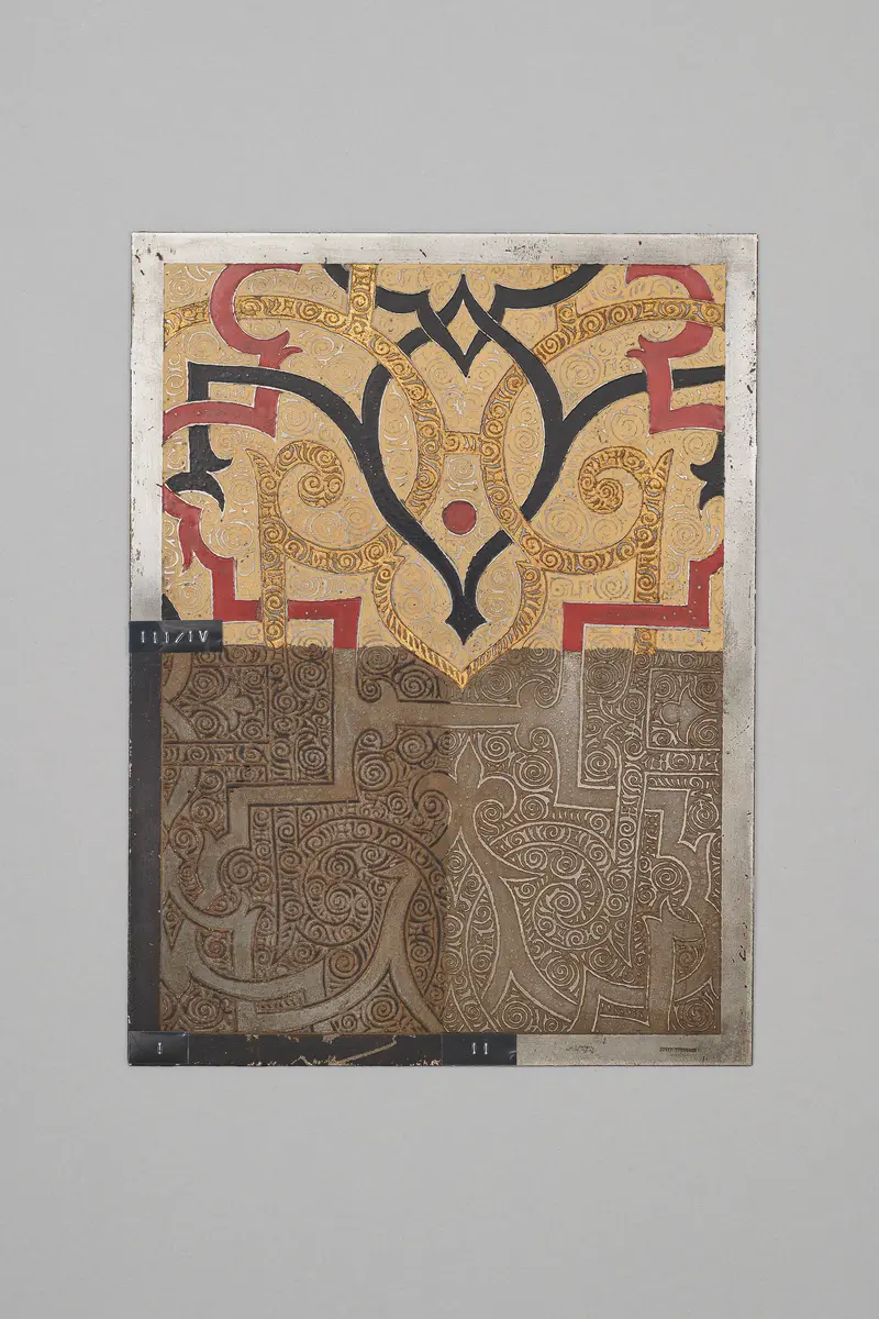 Modell zur polychromierten Hochätzung