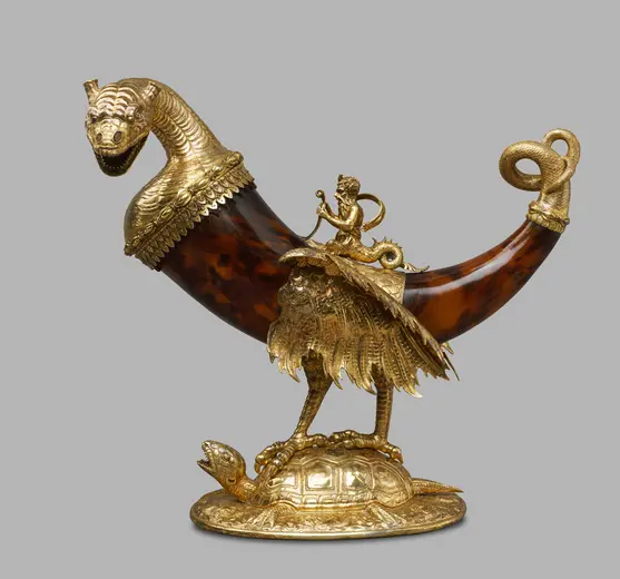 Trinkhorn des Grafen Ulrich IX. Montfort-Tettnang in Drachengestalt